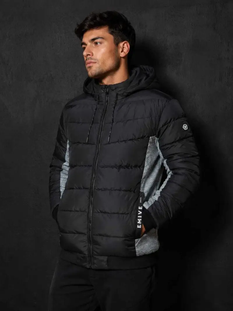 Jaqueta Puffer Side (Preta)