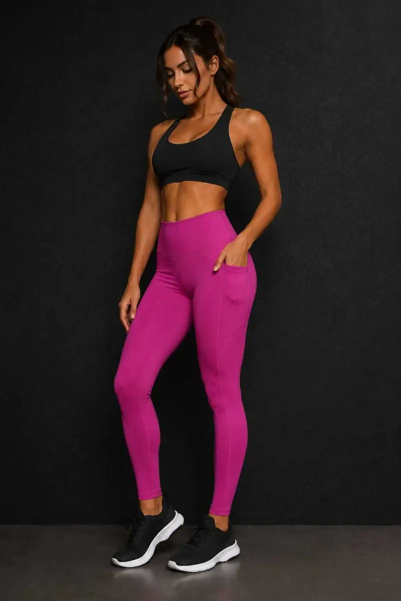 Calça Legging c/ Bolso (Pink) — foto 1 de 2