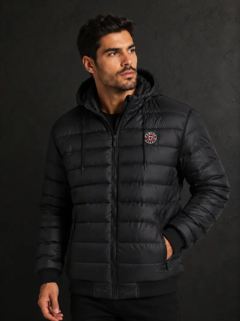 Jaqueta Puffer Clássica (Preta) — foto 1 de 3